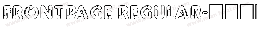 FrontPage Regular字体转换